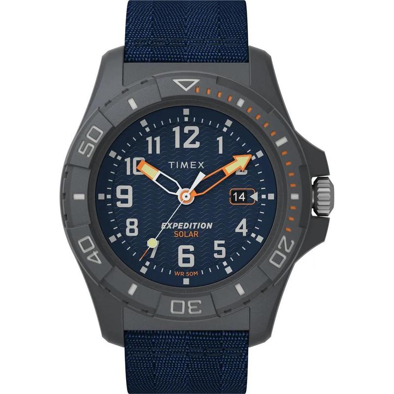 Timex/天美时石英指针潜水手表欧美潮牌中性款蓝盘防水运动腕表