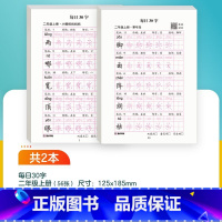 [语文]二年级上 [正版]每日一练数学口算练习纸数字描红练字帖一二三年级字帖练字减压小学生语文每日30字同步练字帖英语字