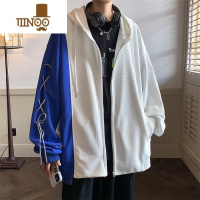 YANXU日系cityboy高街连帽开衫卫衣男设计感宽松大码ins潮牌外套