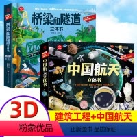 [中国航天+桥梁和隧道]立体书(正版2册) [正版]中国航天立体书儿童3d立体书科普揭秘系列翻翻儿童太空百科全书关于我们