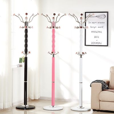 简约欧式衣帽架客厅衣服架落地单杆式家用挂衣架卧室大理石衣架子