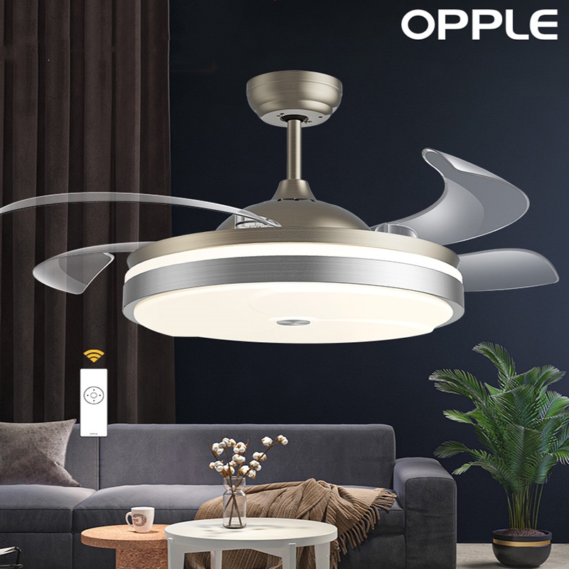 欧普照明(opple)隐形扇风扇吊灯客厅餐厅卧室家用简约现代电扇灯具
