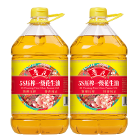 鲁花香味家族系列5S压榨一级花生油4.36L*2
