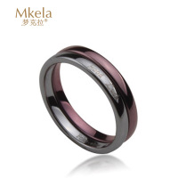 梦克拉Mkela 钨金戒指 抛光戒指 好运