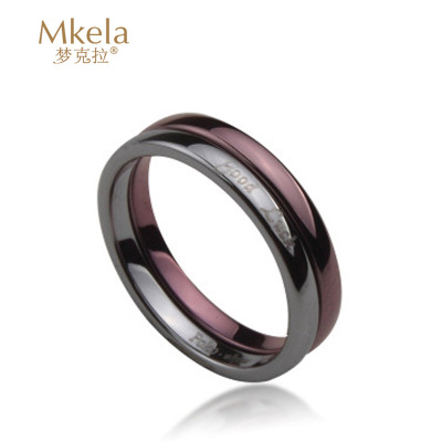 梦克拉Mkela 钨金戒指 抛光戒指 好运