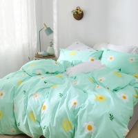 家柏饰(CORATED)四件套全棉全棉床单被套床上用品少女心薄荷微花T