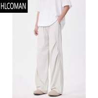 HLCOMAN潮牌褶皱伞兵裤男夏季美式复古冲锋裤子户外山系速干运动休闲长裤