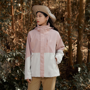 渔人船长冬季户外情侣款冲锋衣男女防风保暖可拆卸三合一两件套