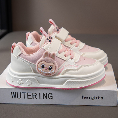 秋季新款儿童运动鞋女童休闲板鞋皮面轻便透气学生女孩跑步鞋_23