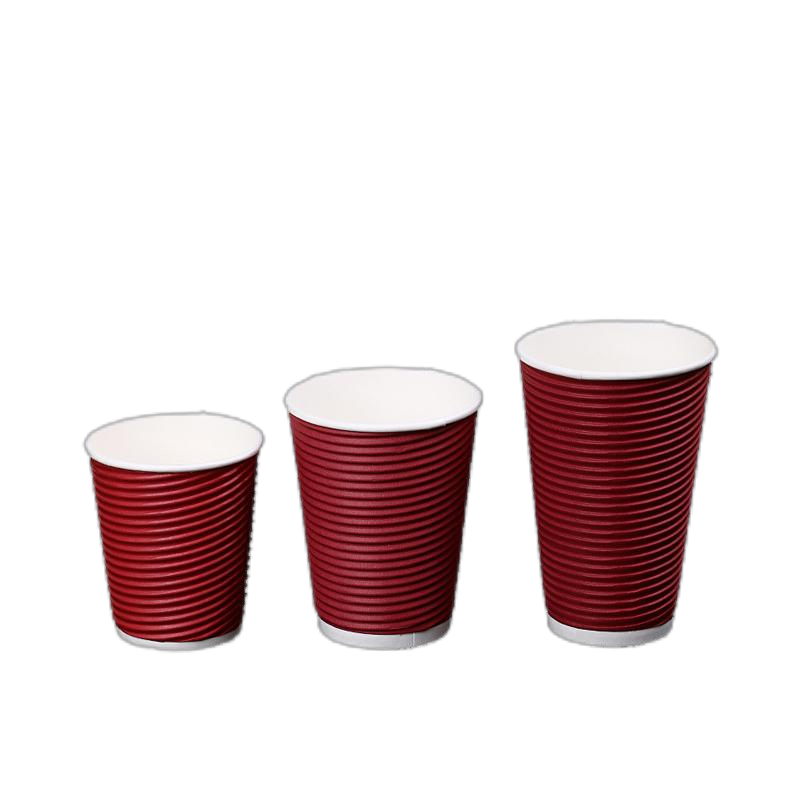 金胜星 一次性隔热防烫三层瓦楞纸杯(500个/箱)(400ml/个 无盖)