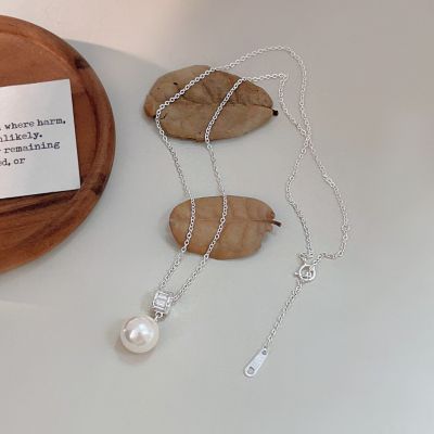 珍珠S925纯银项链女ins时尚百搭锁骨链2024年新款项饰品批发送女朋友老婆情人节七夕生日礼物