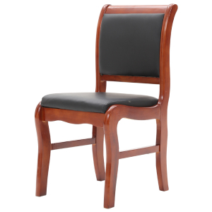 易企采 实木橡木款会议椅 办公椅 电脑椅 舒适麻将椅 书桌椅 皮椅大班椅 舒适商务会议椅 实木橡木款会议椅