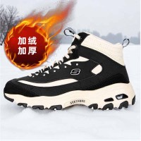 斯凯奇女款休闲熊猫鞋加绒167570/BKNT-5.5双