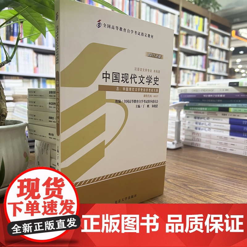 正版 中国现代文学史 00537 含自学考试大纲 丁帆,朱晓进 汉语言文学专业本科段2011年版北京大学出版社97873