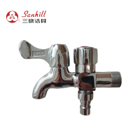 三晓精铜加厚快开龙头双开双控SX-12040 个