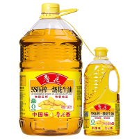 鲁花5S压榨一级花生油5.43L+900ML组合 家庭装食用油 健康好油 粮油