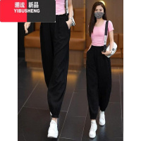YIBUSHENG2024季新款女士薄款冰丝速干裤百搭棉麻灯笼山本裤防晒休闲裤子