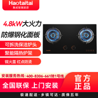 haotaitai燃气灶具防烫4.8KW大火力 台嵌两用 可拆洗保洁炉头 纯铜火盖X401液化气 免费安装