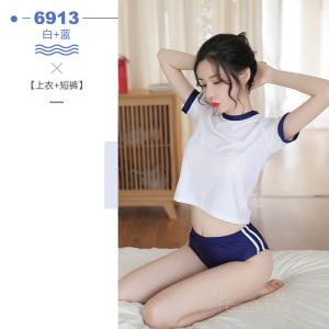 霏慕性感女式情趣睡衣日系学生体操服校园风体操衣服套装情趣内衣女制服床上衣服6913
