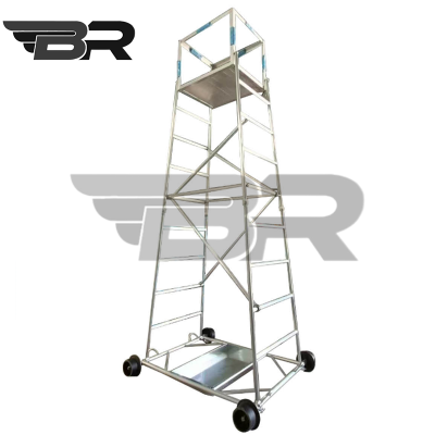BR勃瑞/铝合金可折叠梯车/导高6.45m/台