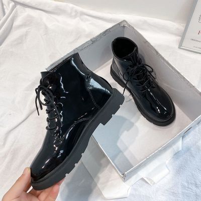 简翔高品质-马丁靴女2020新款小皮鞋女学生短靴英伦风单靴韩版女士靴子