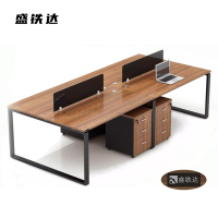 盛铁达 办公桌带挡板 2400*1200*750mm STD-XTBG21 张