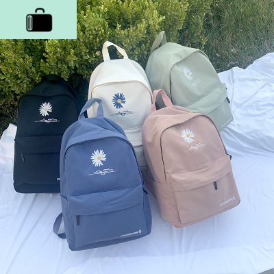 简约大书包中学生初中生百搭潮ins大容量双肩包女背包2020新款潮NEW LAKE