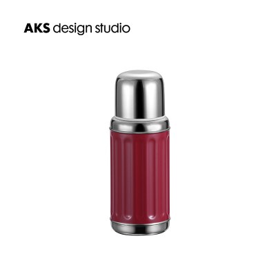 香港复古潮流不锈钢保温杯女男便携简约茶杯ins大容量水杯三维工匠波塞冬绿450ML