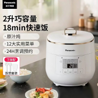 松下(Panasonic)电压力煲家用2L高压锅多功能智能迷你压力锅1-3人压力煲 NF-P20A1-W白色