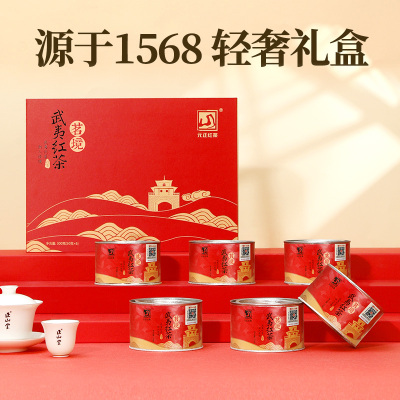[元正]茗境礼盒 红茶特级正宗武夷山小种红茶罐装武夷红茶茶叶 1盒 300g/盒