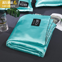 夏凉被冰丝空调被单双人被芯学生宿舍纯色春秋夏季天丝清凉薄被子 三维工匠