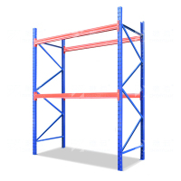 臻远 ZY4121571 重型高位库房货架 蓝色 2500*800*3000mm 1吨