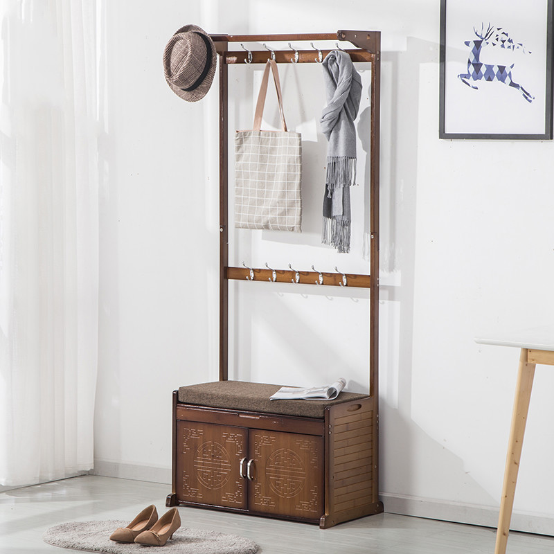 欧式换鞋凳衣帽架实木鞋柜楠竹简约创意口穿鞋凳沙发凳床尾凳子