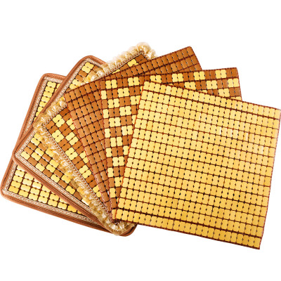 直播特卖-夏季麻将凉席坐垫屁垫办公室电脑椅子透气竹凉垫夏天学生汽车座垫冰星梦