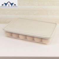 塑料冰箱鸡蛋收纳保鲜盒24格鸡蛋格蛋托厨房带盖密封食物收纳盒 三维工匠