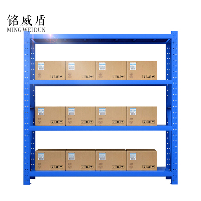 铭威盾仓库仓储货架四层金属五金货架家用中型重型置物架展示架子200KG 200*60*200*4层