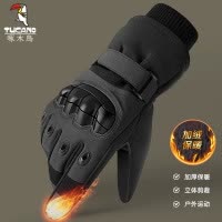 手套男冬季2025新款加绒加厚防风防寒保暖战术护手摩托车骑行手套