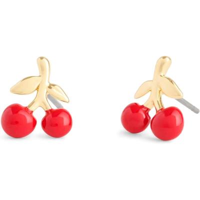 COACH女士复古魅力樱桃耳钉 可爱樱桃日常佩戴防过敏钛合金耳饰 送女友