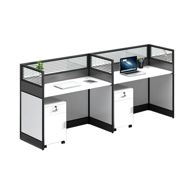 中豫鑫泽 ZYXZ5031420 职员桌屏风工位职员办公桌 单排双人位含柜