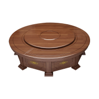 臻远 ZY3110306 电动餐桌餐厅大圆桌转盘餐桌椅组合 2.8米圆桌 14把餐椅