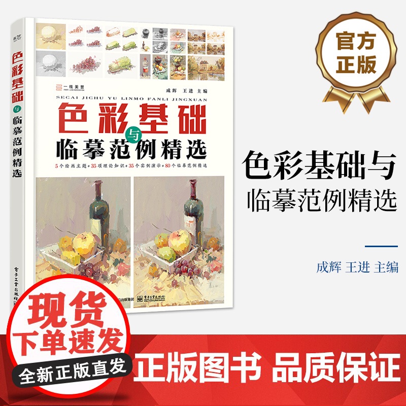 店 色彩基础与临摹范例精选 色彩入门基础辅导书 为广大美术爱好者和艺考生量身定制的基础阶段学习和临摹训练手册 成辉