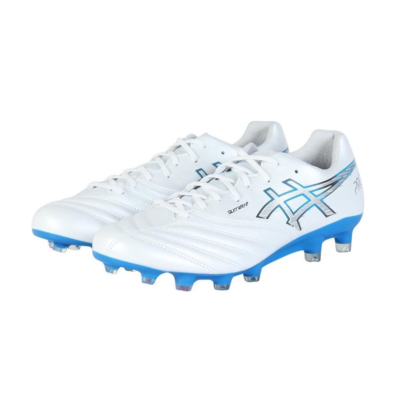 ASICS/亚瑟士足球实战男鞋专业精英款疾速锋速蓝白人造草天然草坪