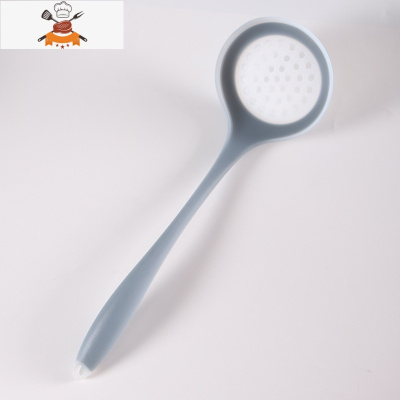 硅胶锅铲套装家用可高温厨房汤勺漏勺全套厨具不粘锅专用铲子炒菜 敬平 漏勺