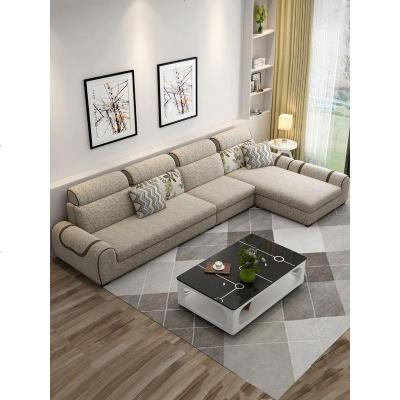 冬夏两用布艺沙发组合客厅家具整装大小户型可拆洗现代简约