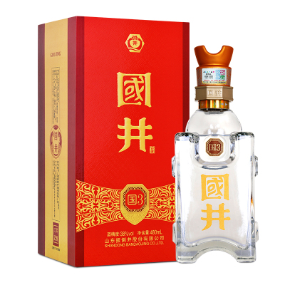 白酒礼盒装38度国井國3_480ml 国井香型 纯粮食酒 商务用酒 送礼自饮