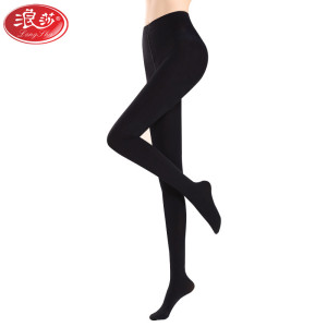 浪莎LangSha女士丝袜裤袜女春秋季中厚款天鹅绒加档外穿打底踩脚连裤袜1双