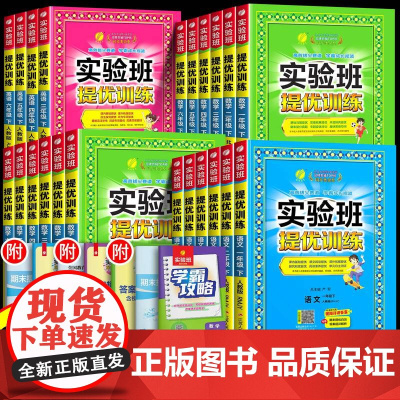 2025春新版实验班提优训练一年级上册二年级下册三年级四五六语文数学英语全套书人教版苏教北师大版小学同步练习册专项训练作