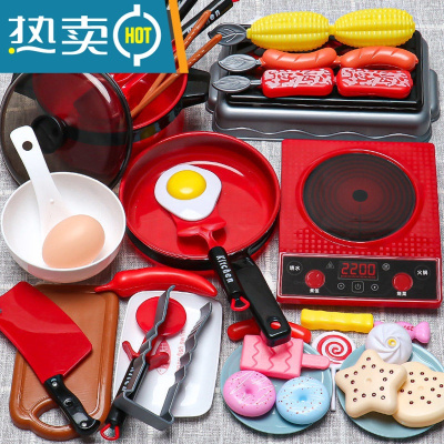 2-3岁切切乐儿童煮饭做饭玩具厨具女孩仿真宝宝套装过家家男厨房真智力