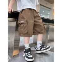 男童工装短裤儿童夏季裤子薄款中大童夏装休闲五分裤中裤帅气潮夏
