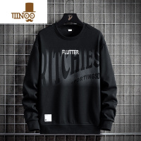 YANXU大码卫衣男套头宽松圆领潮胖子加肥加大胖人印花潮牌男装上衣